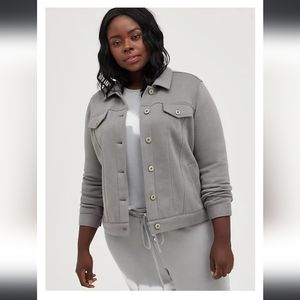 Torrid Fleece Trucker Jacket